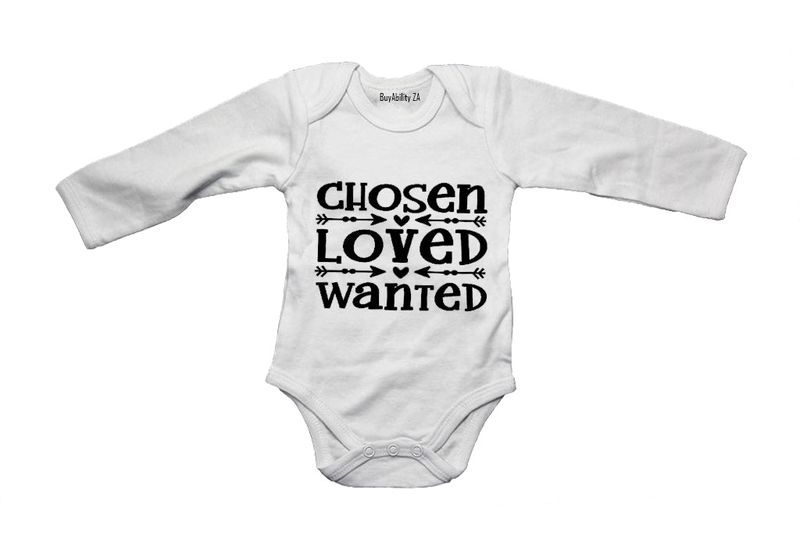 Chosen - Loved - Wanted - Baby Grow