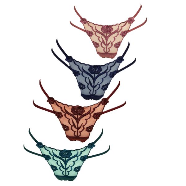 Stunning 4Pack Floral Lace Thongs