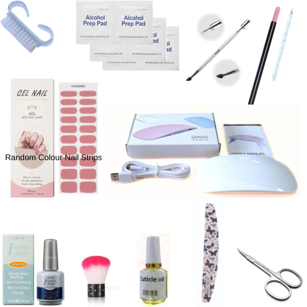 UV/LED Semi Cured Gel Nail Wraps Starter Kit