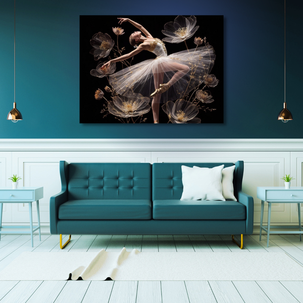 Canvas Wall Art Decor - Flower Ballet Artwork
