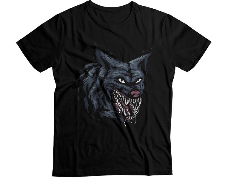 Wolf Scary Halloween T-Shirt