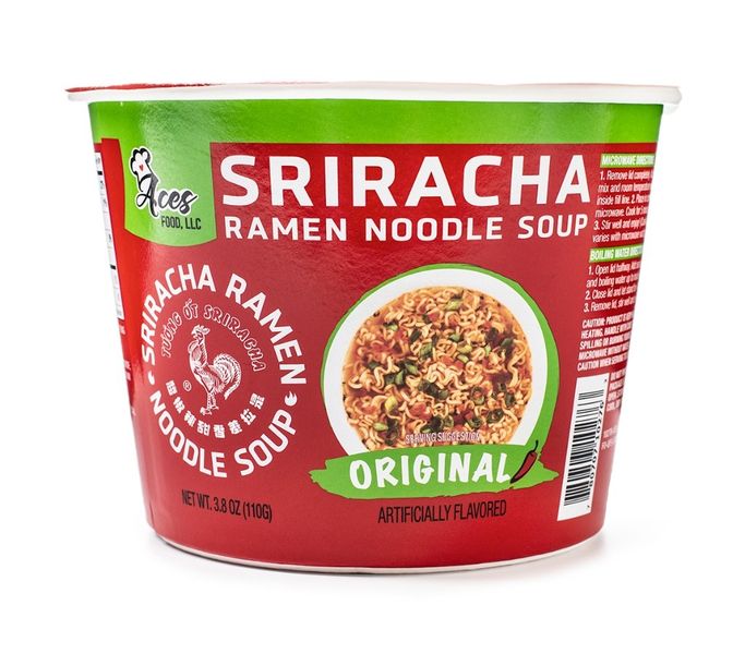 Tuong Ot Sriracha Hot Ramen Noodle Bowl - Original Flavour