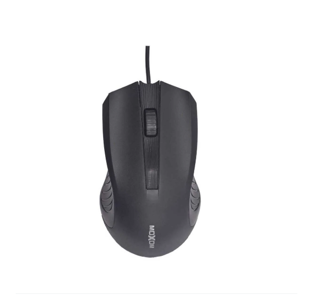 Moxom MX-MS08 Elite Wired Mouse - 3 Buttons, 1000 DPI, USB, Black
