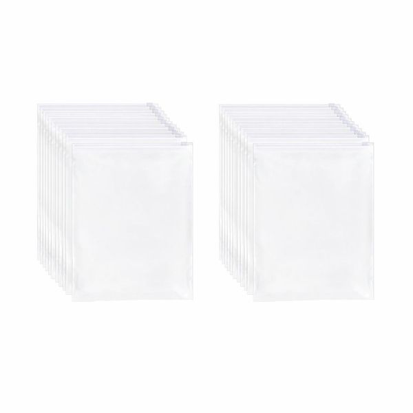 30 Reusable Zip Bags for Travel Bag, 30 x 40cm, Frosted Suitcase Bags
