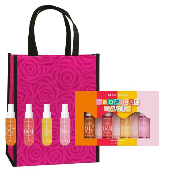 Kosy Mosy Tropical Magic Mist Set for Women | 4 x 40ml &amp; Gift Bag COMBO