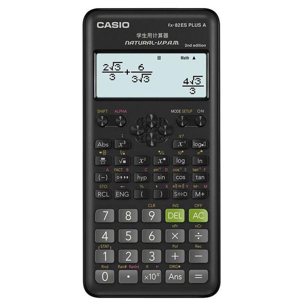 FX-82 ES Plus A Scientific Calculator, 417 Functions, Black