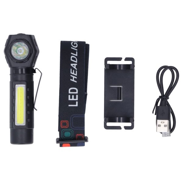Led Cob Head Lamp Professional High Brightness Usb Rechargeable