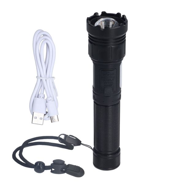 5000LM Magnetic Telescopic Zoom LED Camping Flashlight