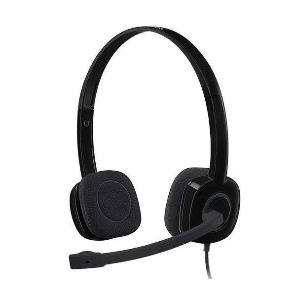 H151 Wired Headset with Microphone - Black