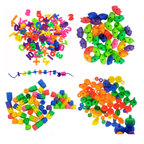 Educational 100+ Building Block Set - 4 Combo