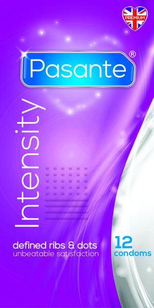 Pasante Condom Intensity (Ribs &amp; Dots) 12's