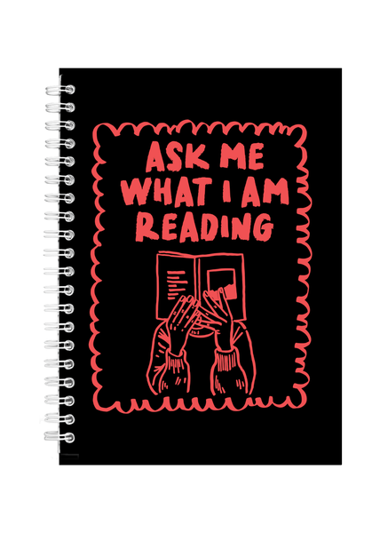 Ask Me Reading Ideal Fiction Book Reader Gift Writing Books A5 Notepad 402