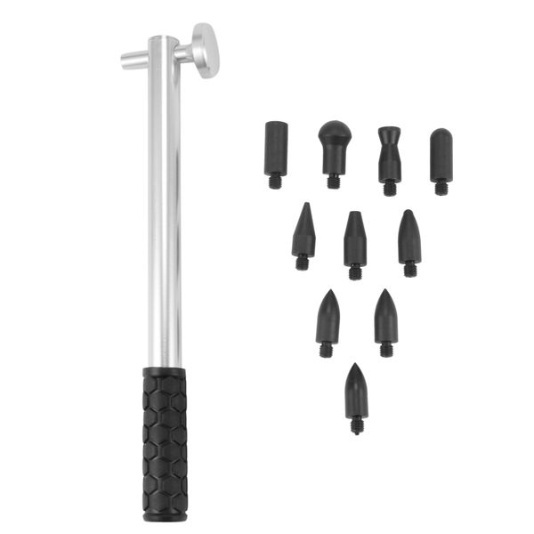 Auto Body Dent Repair Tools, Aluminum+Rubber Hammer for Car 9Pieces Head