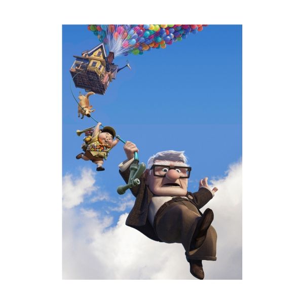 Carl Fredricksen and Russell - A1 poster