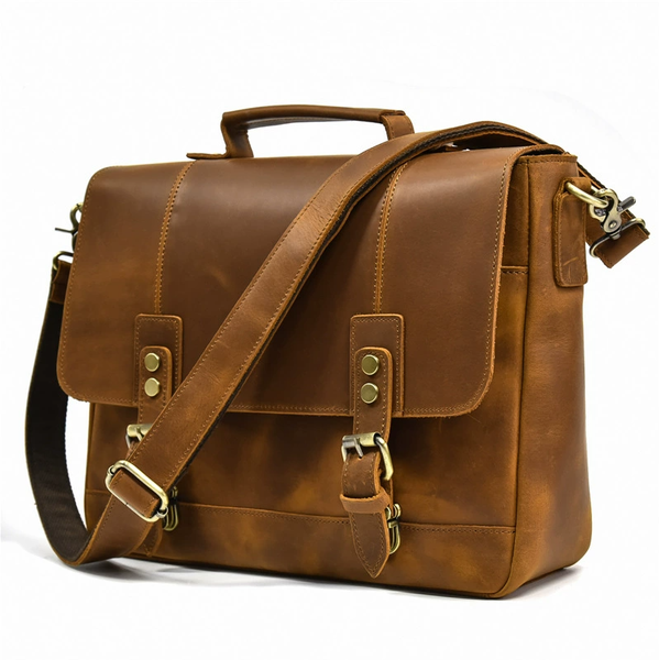 Leather Waterproof Laptop Bag