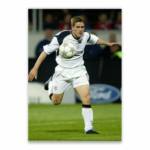 Michael Owen White Kit Poster - A1