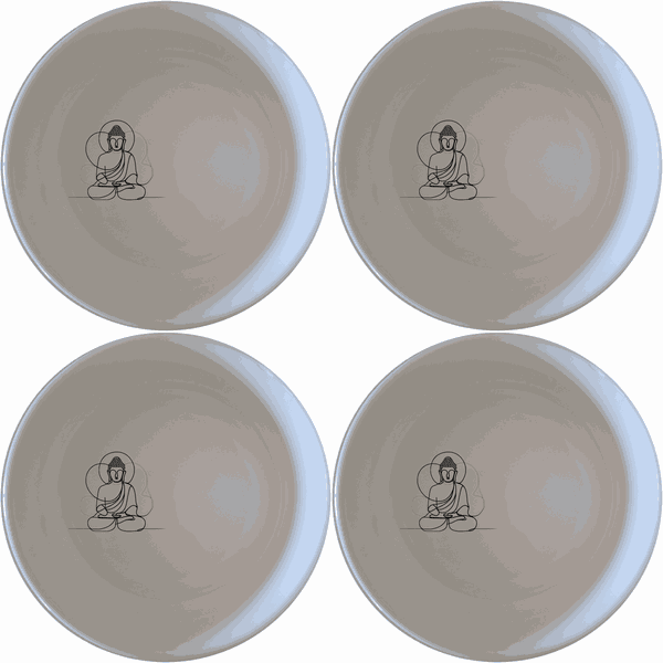 Budist Imagery Bowl Set of 4 - Range 4