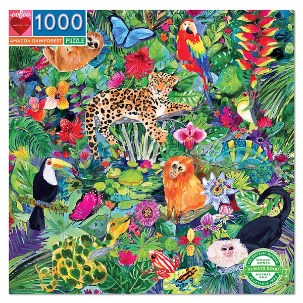 eeBoo Family Puzzle - Amazon Rainforest: 1000 Pieces