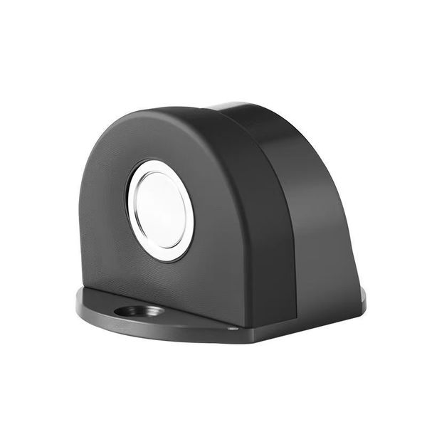 Hole-Free Door Stop Stainless Steel Door Holder Anti-Collision Rubber