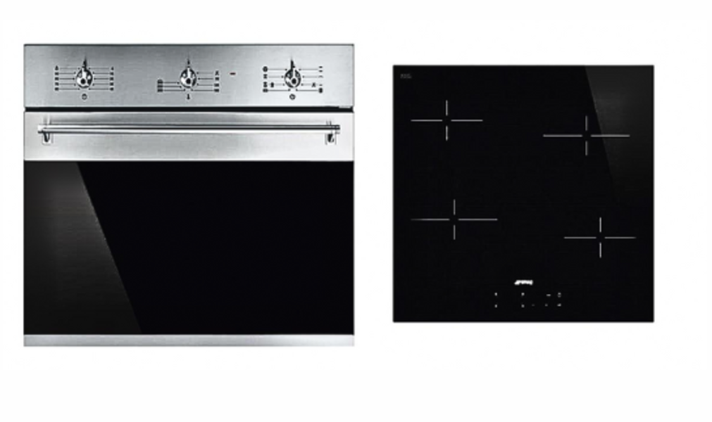 Smeg SF6385XSA Plus SE264TD Electric Oven and Hob Set Built In Shop