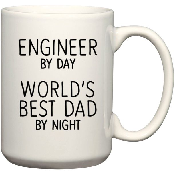 Engineer By Day World's Best Dad By Night Gift Coffee Mug