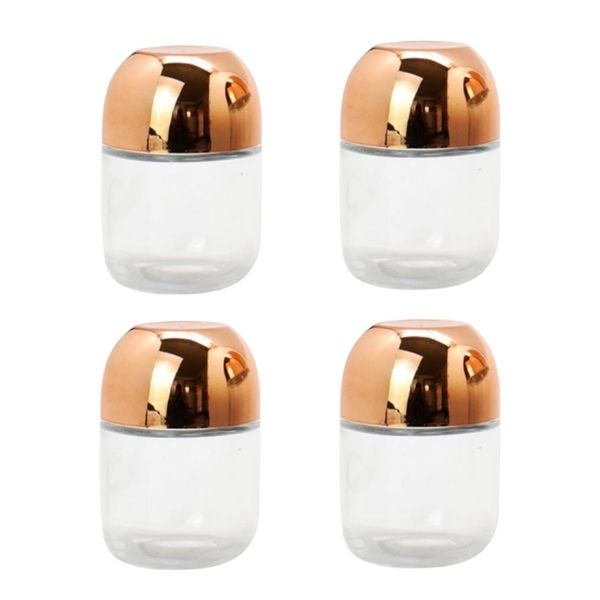 450ML Airtight Glass Food Storage Jar Glass Jar with Measuring Cup Lid 4 Pieces