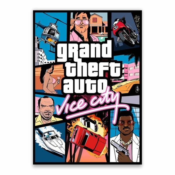 Vice City Grand Theft Auto Poster - A1