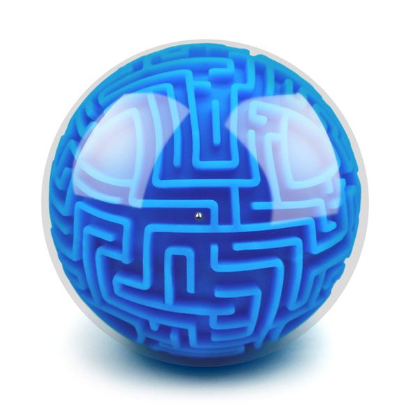 3D Maze Puzzle Ball Challenge - Hard Difficulty - Blue