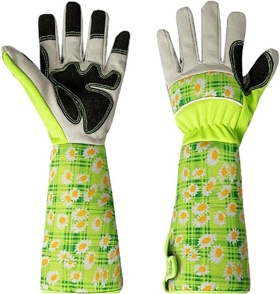 Gardening Gloves For Women, Thorn Proof Tough Leather Garden Gloves
