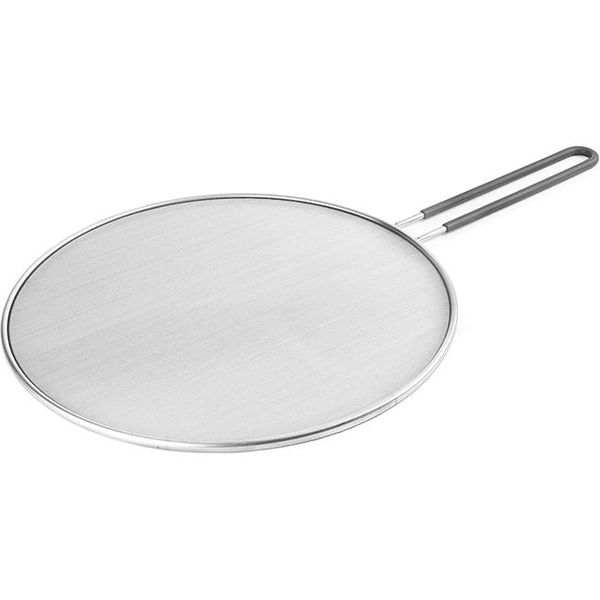 Ibili Stainless Steel Splatter Screen with Cool-Touch Silicone Handle - 30cm