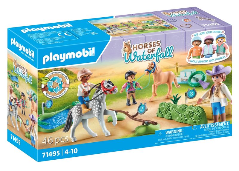 Playmobil Horses of Waterfall - Pony Tournament Playset - 46 Piece
