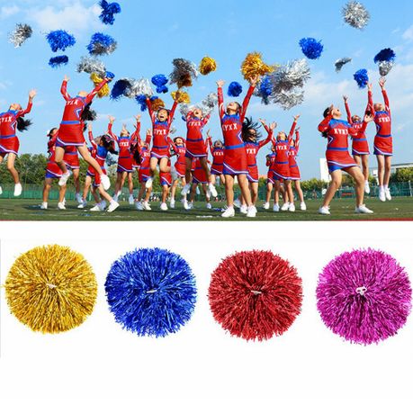  6Pcs Dance Pompom Party Pompom Plastic Pompom Cheer Pompom  Toddler Metal Sports : Sports & Outdoors