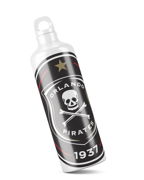 Katz Designs - Metal Water Bottle - Orlando Pirates