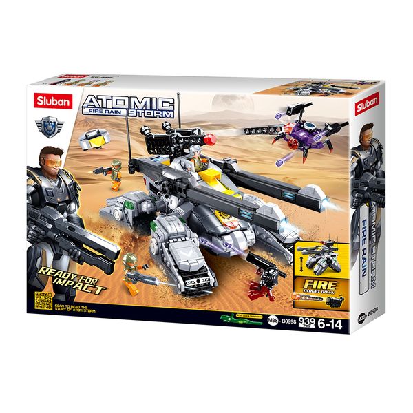 Sluban Building Set: Atomic Storm Uprising Tide of Iron - 939 Pieces