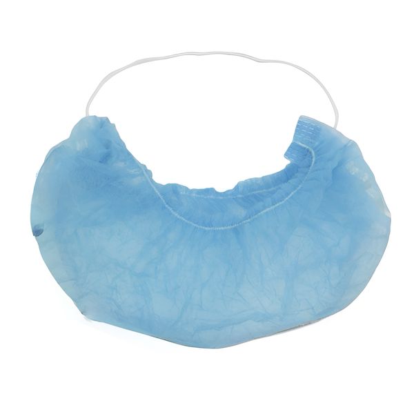 500 Pack Blue Disposable Beard Covers | Wholesale Hygiene Supply