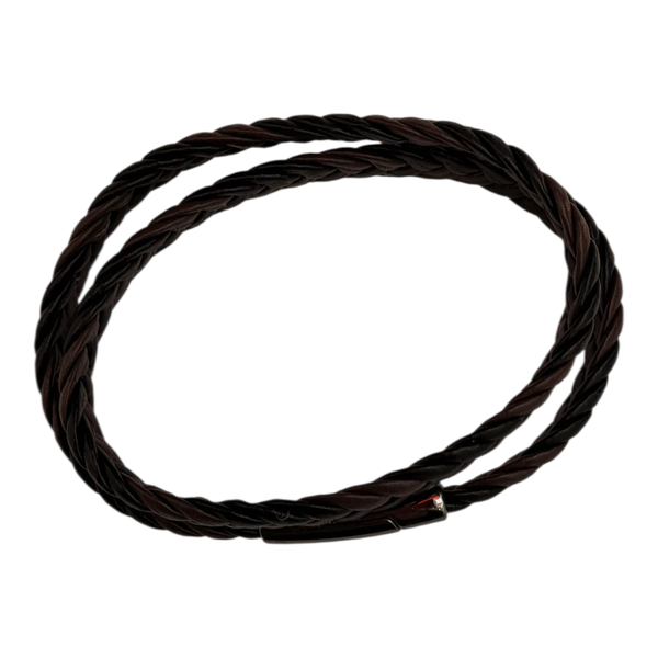 Gift Emporium Brown Braided Leather Bracelet - 1cm