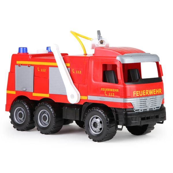 LENA Toy Fire Engine XL GIGA TRUCKS Mercedes Actros Replica 63x30x34cm
