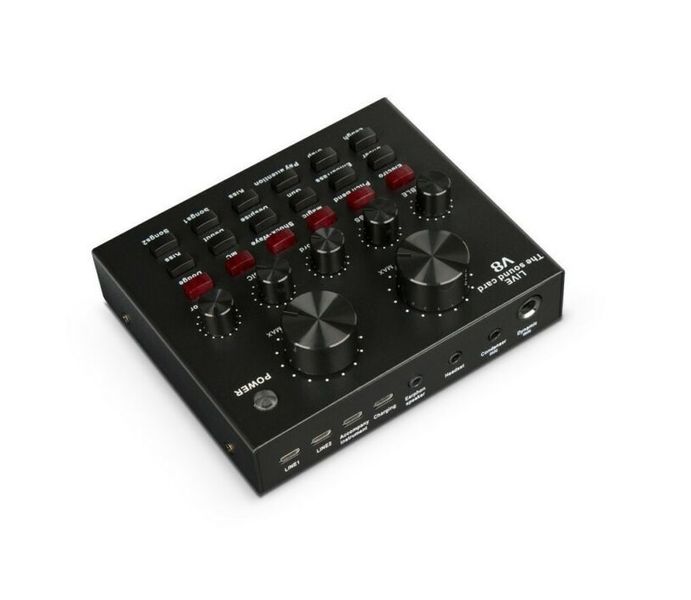 Live Sound Card Support Dual Phone 12 Sound Effects For Live Online Singing