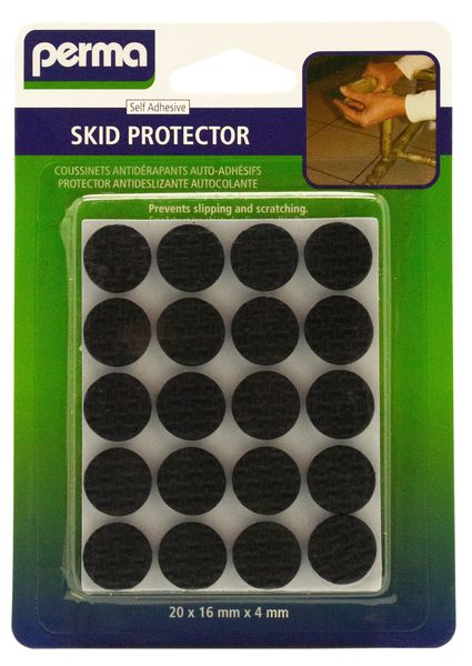 Perma Adhesive Skid Protector - 20 x (16mm x 4mm)