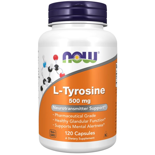 NOW Foods L-Tyrosine 500 mg - 120 Capsules