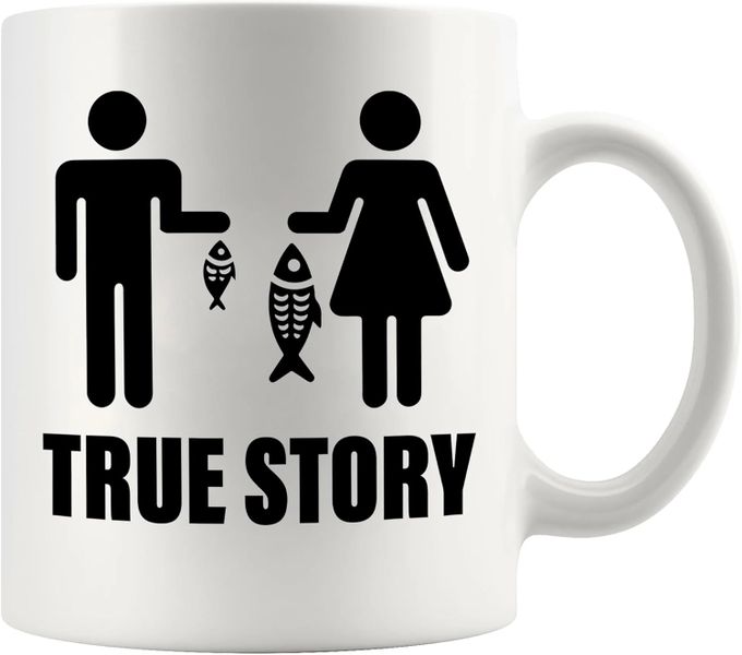 True story-Father's day-Mother's day-Vlanetines=--Christmas Mug