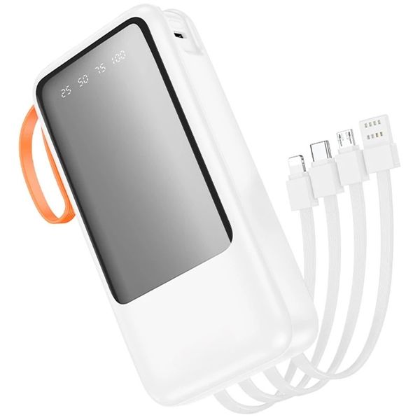 20000 mAh Portable Power Bank &amp; Fast Charging Rapid With Four Cables BJ60A