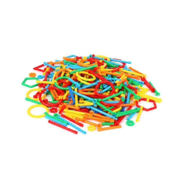 210-Piece Plastic Smart Stick Building Blocks - Multicolor