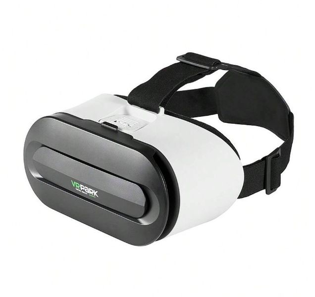 VRPARK - 360 Virtual Reality Headset With Blu-Ray Lens - Black/White