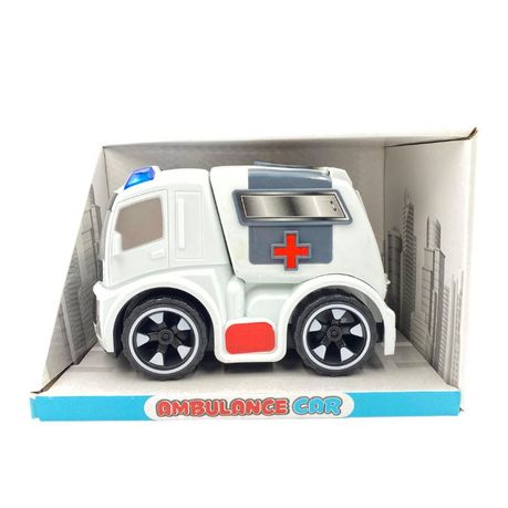 Ambulance Toy Car with Lights and Sound - Battery Operated Rescue Vehicle Image