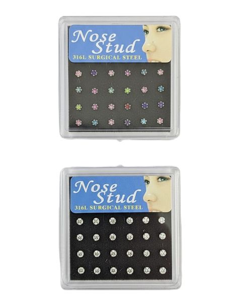 Nose Jewellery Stud Geometric Decoration 48-piece Elegant Accessories