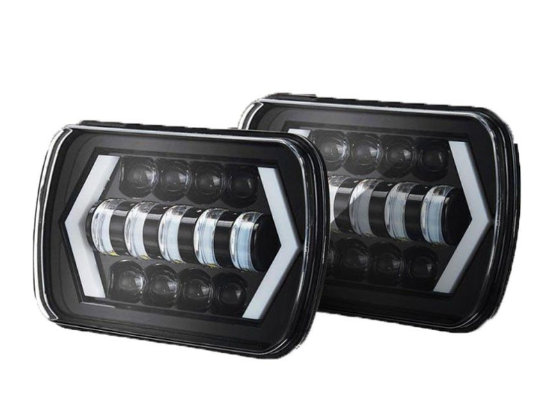 Square High Low Beam Headlight, 5x7 Inch, Automotive Headlight
