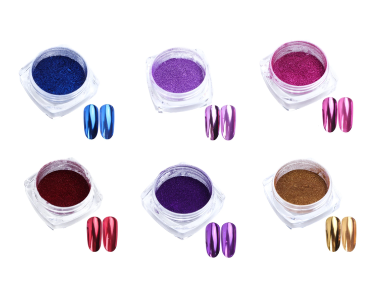 Chrome Powder Nail Art - Set 2