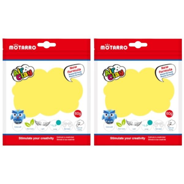 Motarro Air Clay 60g - Yellow 2 Pack
