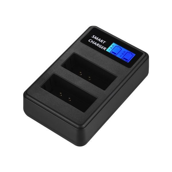 USB Dual Smart Charger for Cannon LP-E10 (With LCD)